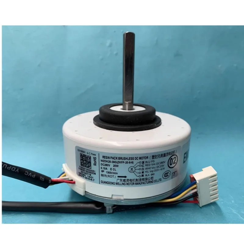 Motore Ventilatore Condizionatore WZDK20-38G | 20W Brushless DC | Per Interni Casa