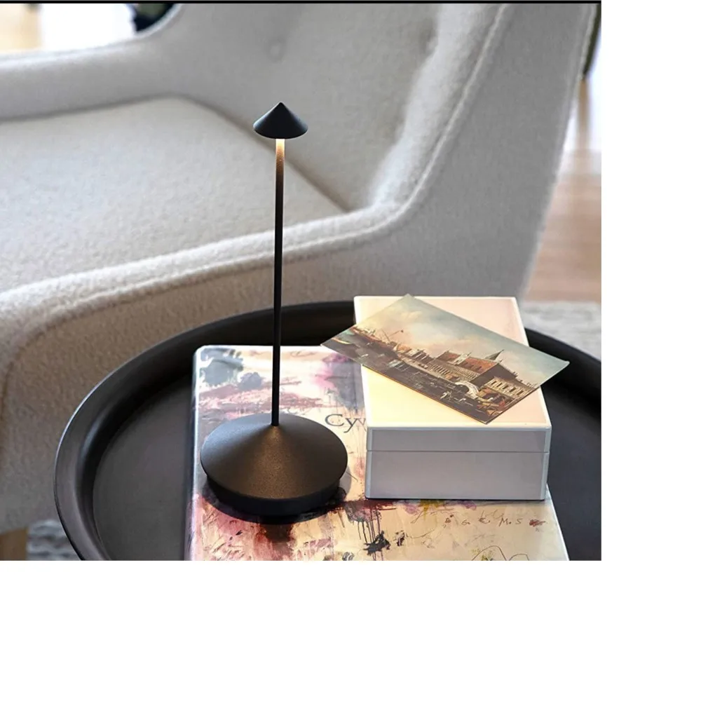 호텔 USB 충전식 테이블 램프, 창의적인 식사 터치 LED 바, 커피 피나 프로 테이블 램프, Lampada Da Tavolo 장식 램프