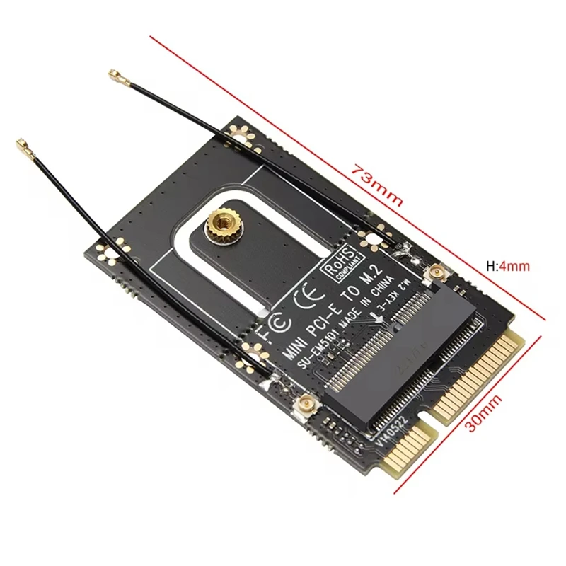 M.2 NGFF-미니 PCI-E(PCIe+USB) 어댑터, M.2 Wifi 블루투스 무선 Wlan 카드 AX200 9260 8265 8260-A86Z용