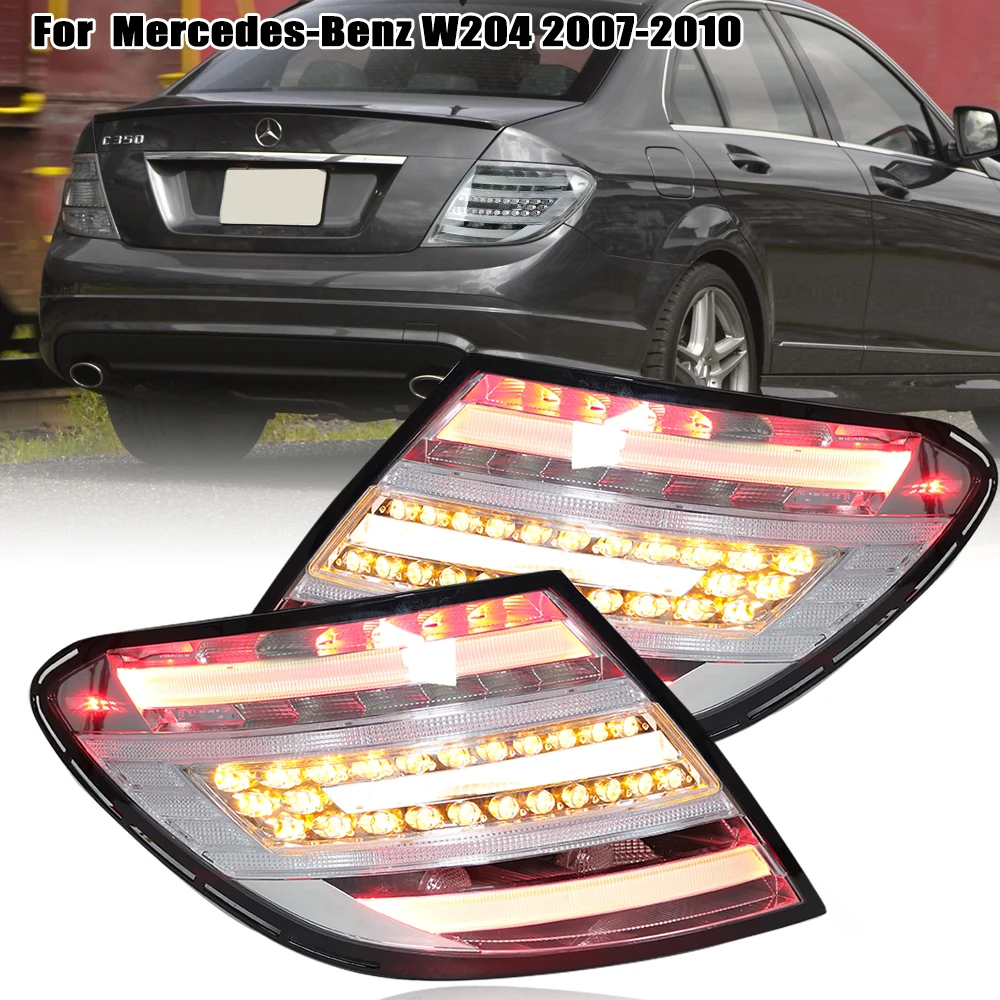 ベンツW204用ヘッドライト（ブラック・LED)