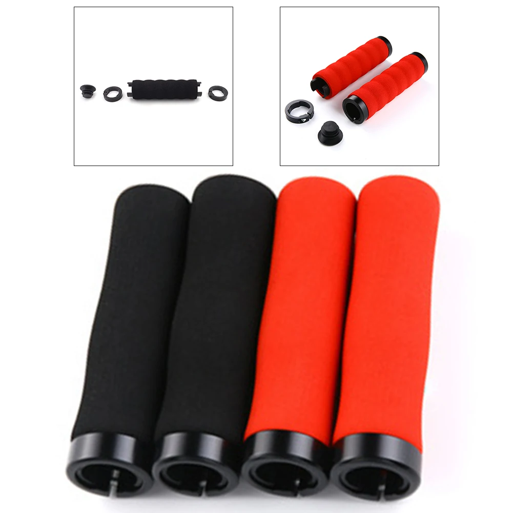 

Mountain Road Bicycle Handlebar Lock Sponge Grip Handlebar Bicycle Grips 130mm Bike Replacement Parts For Road / Mountain Bike