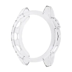 Silicone Protective Case Cover for Smartwatches - Clear Rubber Frame Accessory (Transparent)