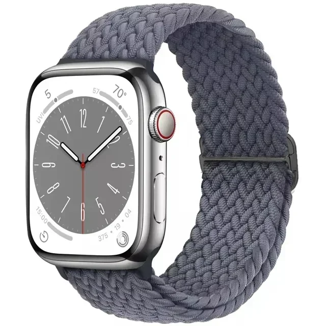 Braided Elastic Nylon Solo Loop Watch Band - Versatile Size Options Bracelet Strap