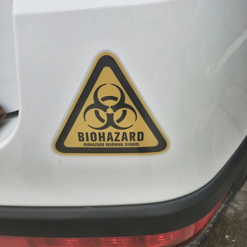 Toxic Sticker Official Biohazard Warning Vinyl Decals / Stickers ...