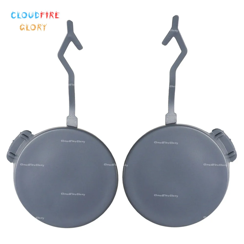 

95850544900 95850545000 Rear Left & Right Lower Bumper Tow Eye Cap Lug Cover Unpainted For Porsche Cayenne 2011 2012 2013 2014