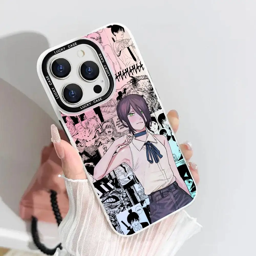 Cool Anime Laser IMD Silver Phone Case