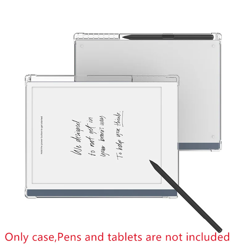 Transparent TPU Protective Case with Pen Slot - Soft Cover