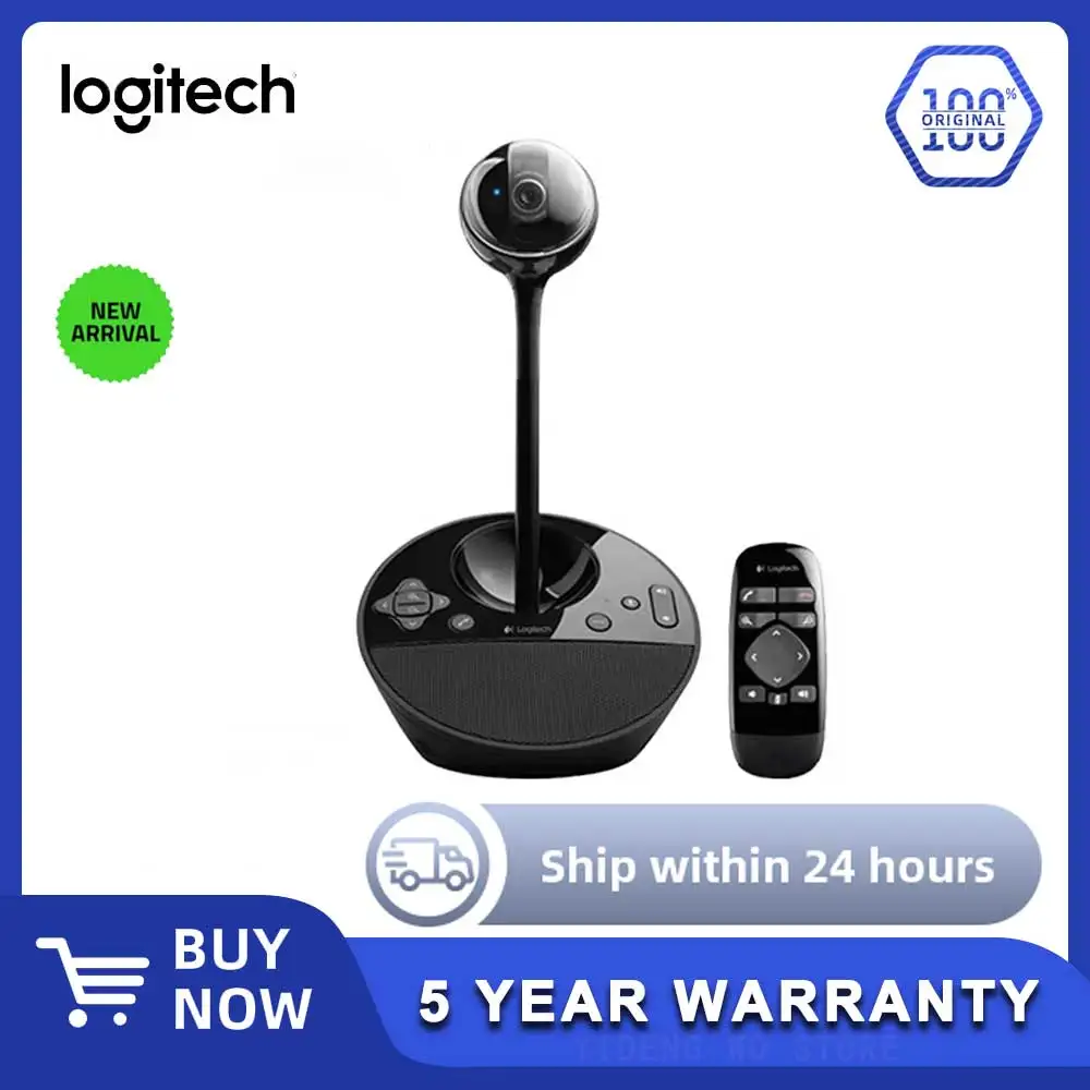 Logitech BCC950 HD 1080P Conference Webcam Desktop Video Webcam Built-In Microphone Noise Reduction Suitable mini camera