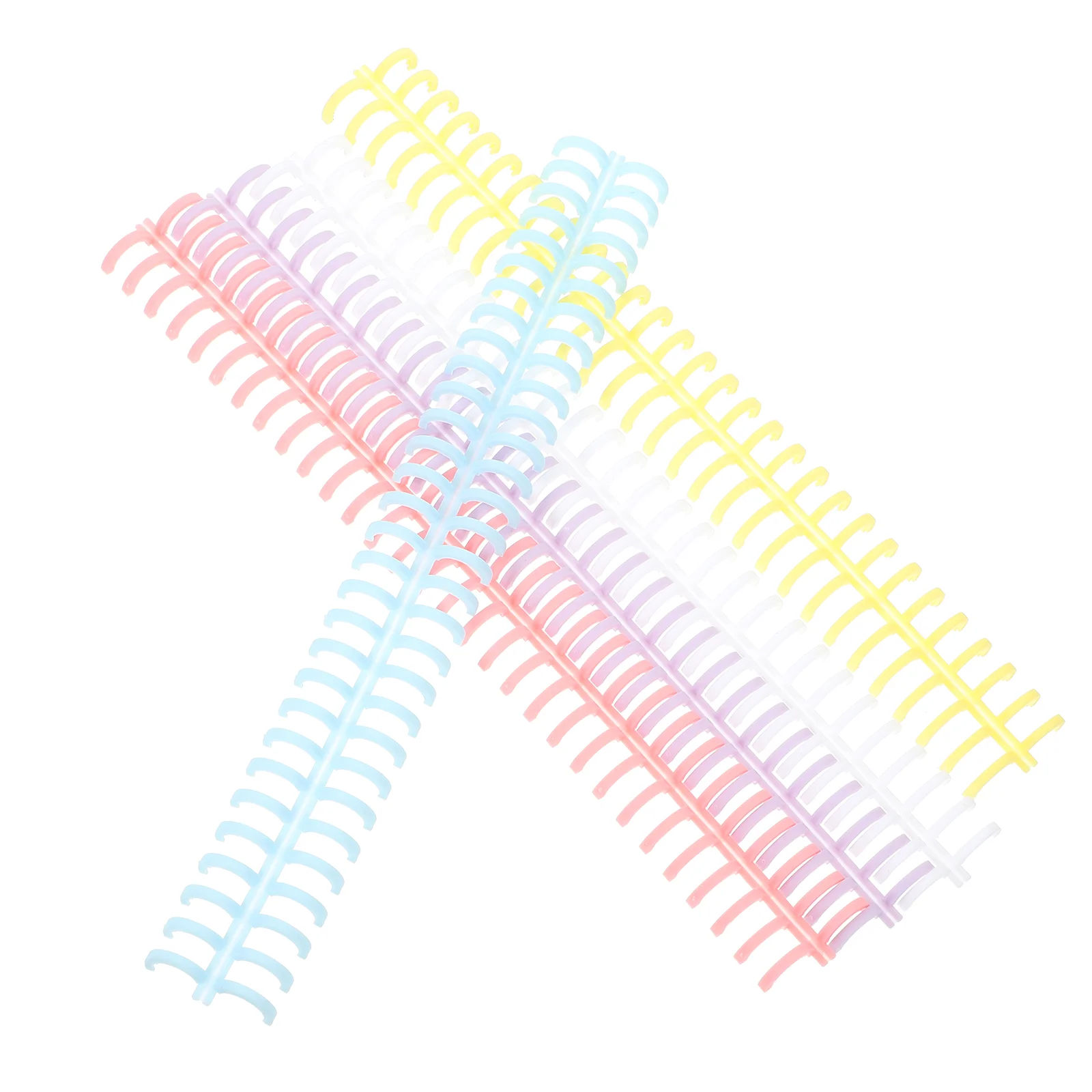 

Loose-leaf Coil Clamp Ring Holes Binder Rings Notebook Spiral Binding Coils Plastic DIY Clips