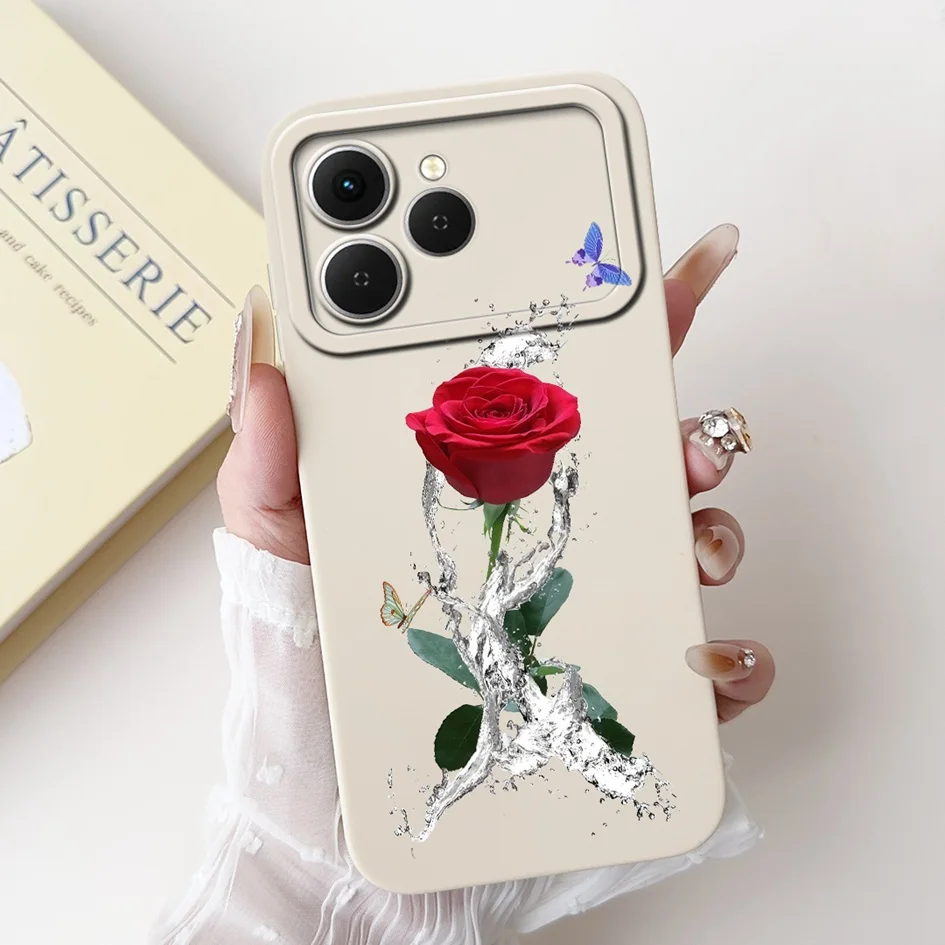 Tecno Spark 40 Cartoon Space Silicone Phone Case with Camera Protection