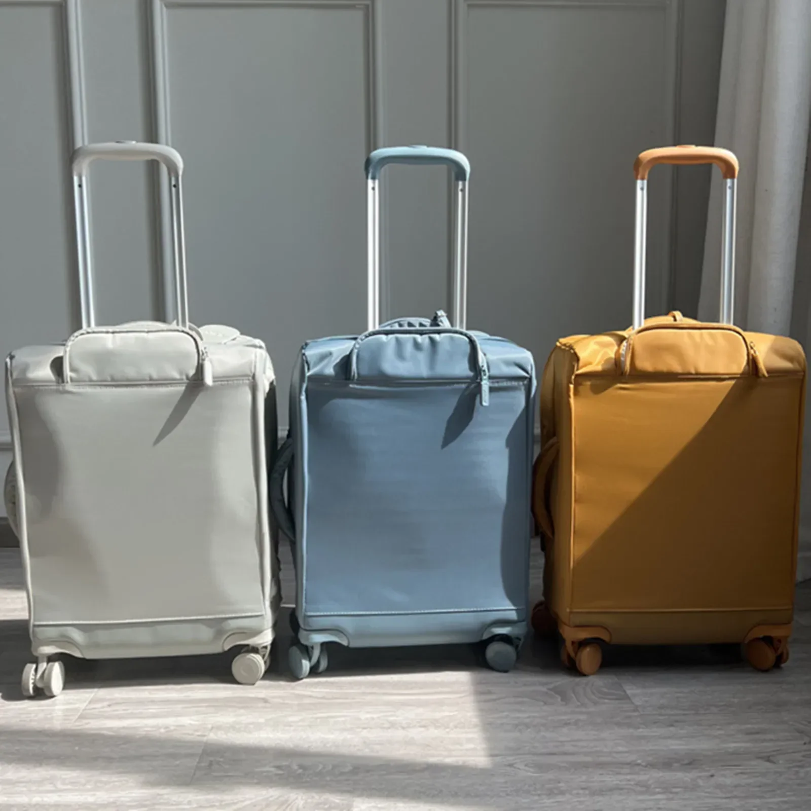 20IN Waterproof Oxford Trolley Case Ultra Light Travel Luggage Bag Aviation Box Silent Wheel Baggage Suitcases Business Handbag