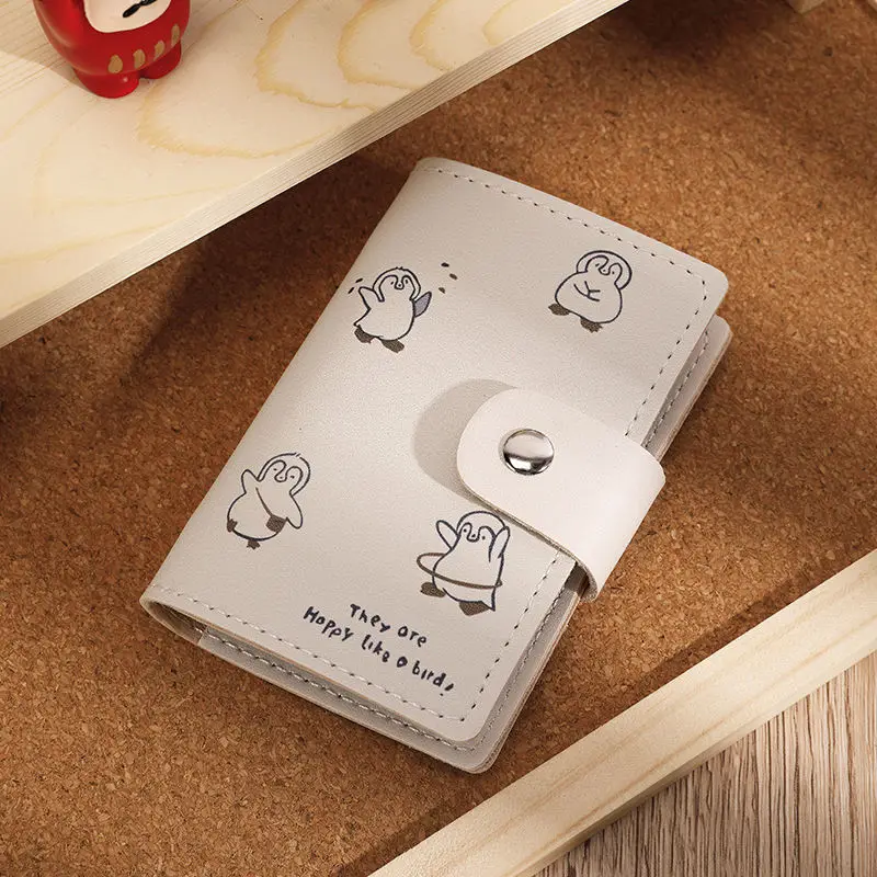 26 Slots Card Holder Business Card Photocards Holder Kawaii Credit Bank Card Case Portable Cash Clutch Wallet Desk Organizer