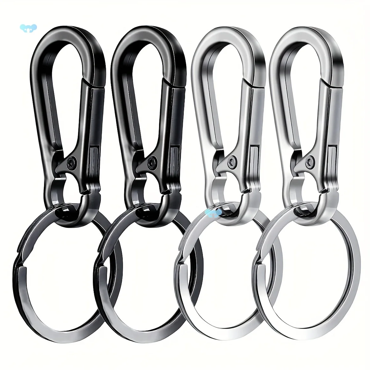 Carabiner Clip Keychain 4Pcs for Car Keys