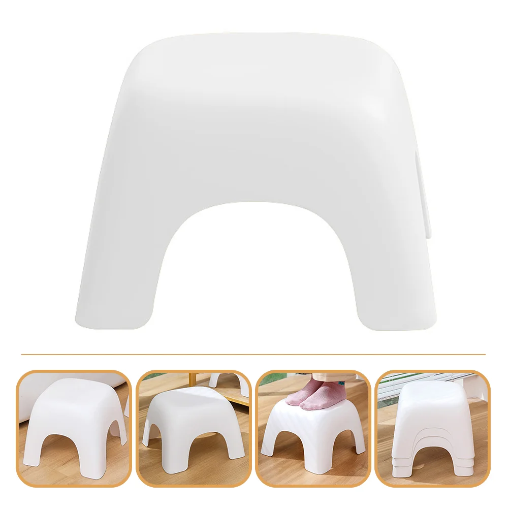 Portable Plastic Kids Stool Children Footstool Stackable Shoe Changing AntiSkid Furniture Sturdy Safe Home Office