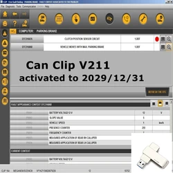 Latest Can Clip V212 For Renault OBD2 Diagnostic Software Can Clip V205+Reprog V191+Pin Extractor V2 Update Data to 2020