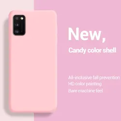 Premium Liquid Silicone TPU Back Cover - Soft Protective Case for Note 20 (Light Pink)
