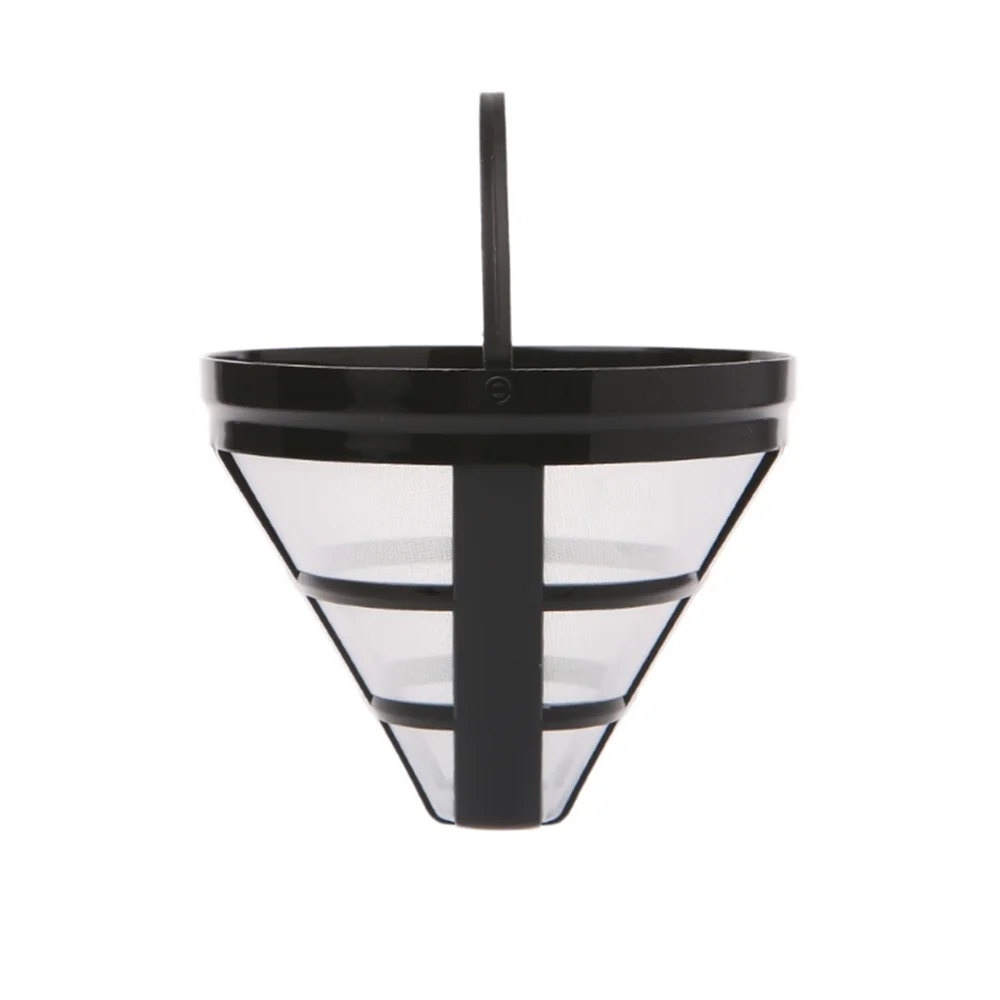 Description Picture 6 of item1-5pcs Reusable Coffee Filter Handmade Mesh Coffee Maker Basket Cup Style Coffee Machine Strainer Funnel Kitchen Accessories