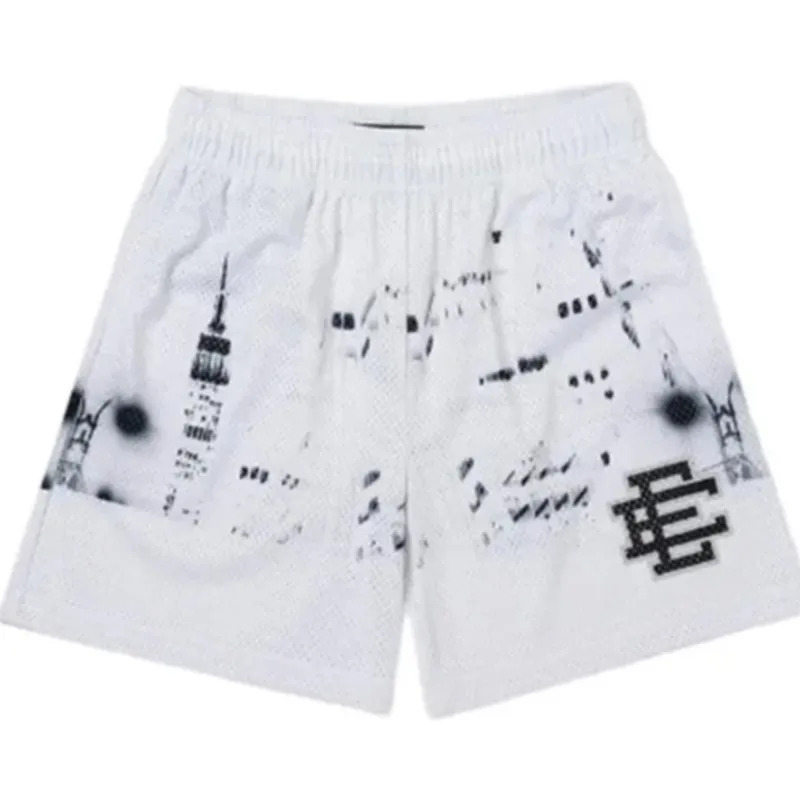 new ML Eric Emanuel Shorts NEW men's casual shorts fitness sports pants summer gym workout Men Women Classic GYM Mesh Shorts