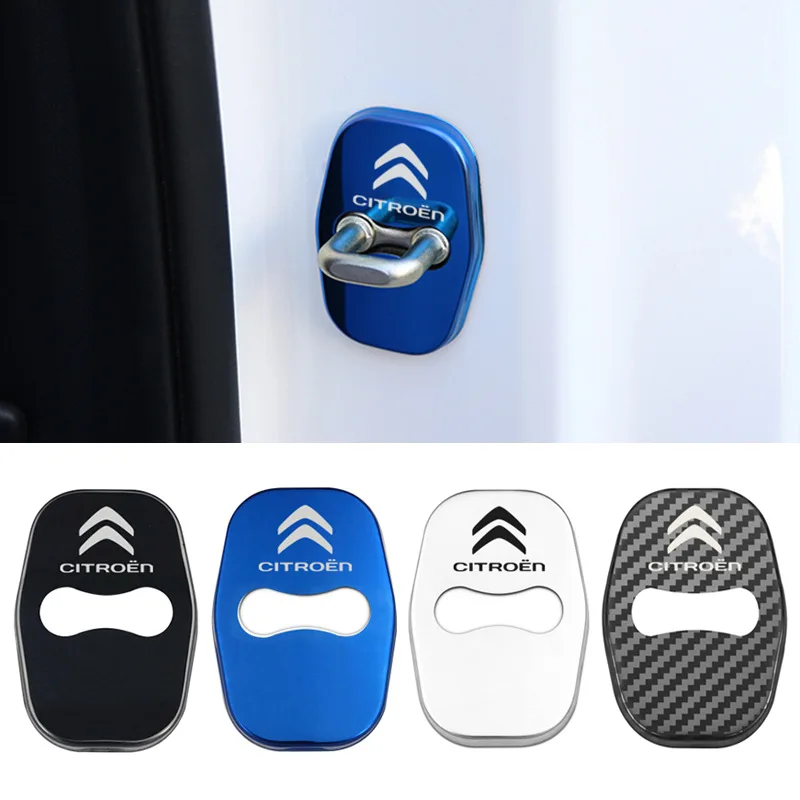 Car door lock cover sticker case for Citroen C1 C2 C3 C4 C5 C6 C8 C4L DS3 DS4 DS5 DS5LS DS6 accessories