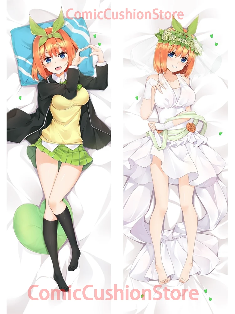 

Dakimakura anime Yotsuba Nakano The Quintessential Quintuplets Double-sided Print Life-size body pillows cover Adult pillowcase