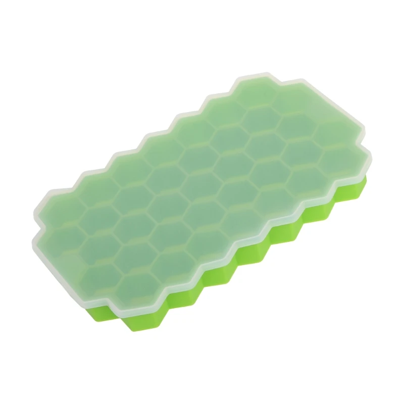 2024 New 37 Grids Honeycomb Mini Ice Maker Cube Eco-Friendly Cavity Silicone Tray Mold 5