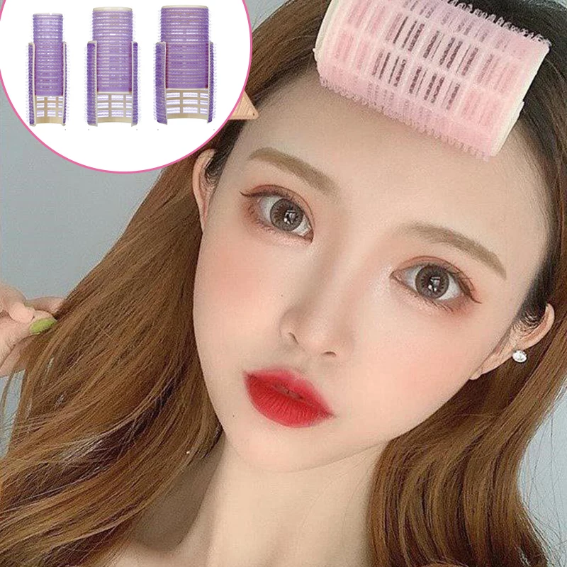 2pcs Heatless Hair Curler Bang Hair Rollers Self-adhesive Lazy Bangs Curlers Air Bangs Roller Styling Tools & Accessories бигуди hair styling tool hair curling tools