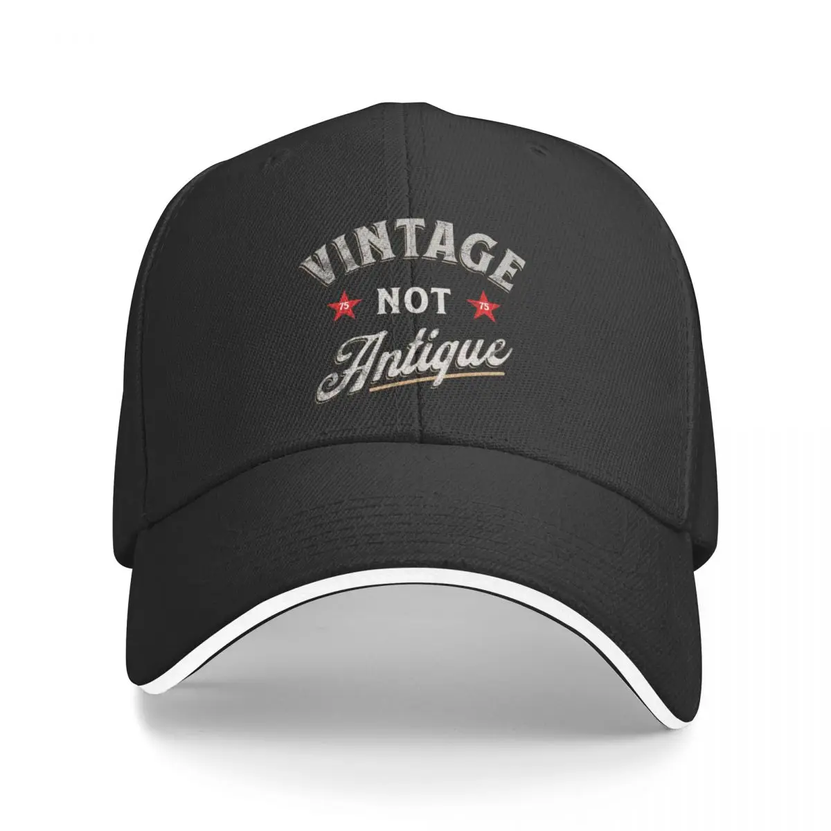 

75th birthday - Vintage not Antique Baseball Cap New In The Hat Beach Outing Women Caps Men's