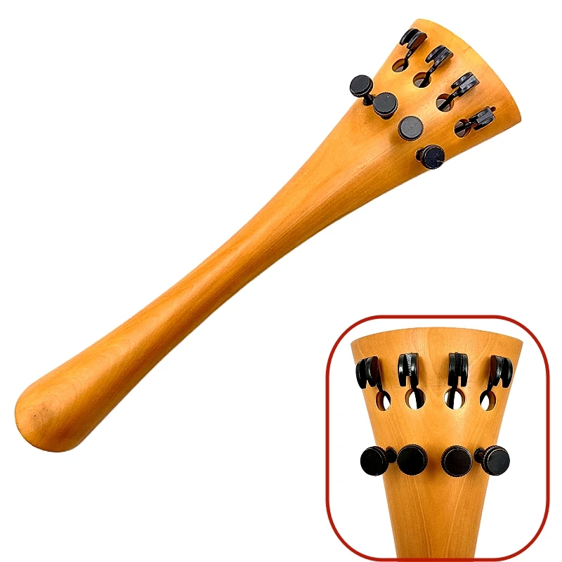 Cello fine tuners 4pcs 4/4 Black cello strings Hooks adjuster tuners Cello tailpiece Parts Accessories cello tailpiece