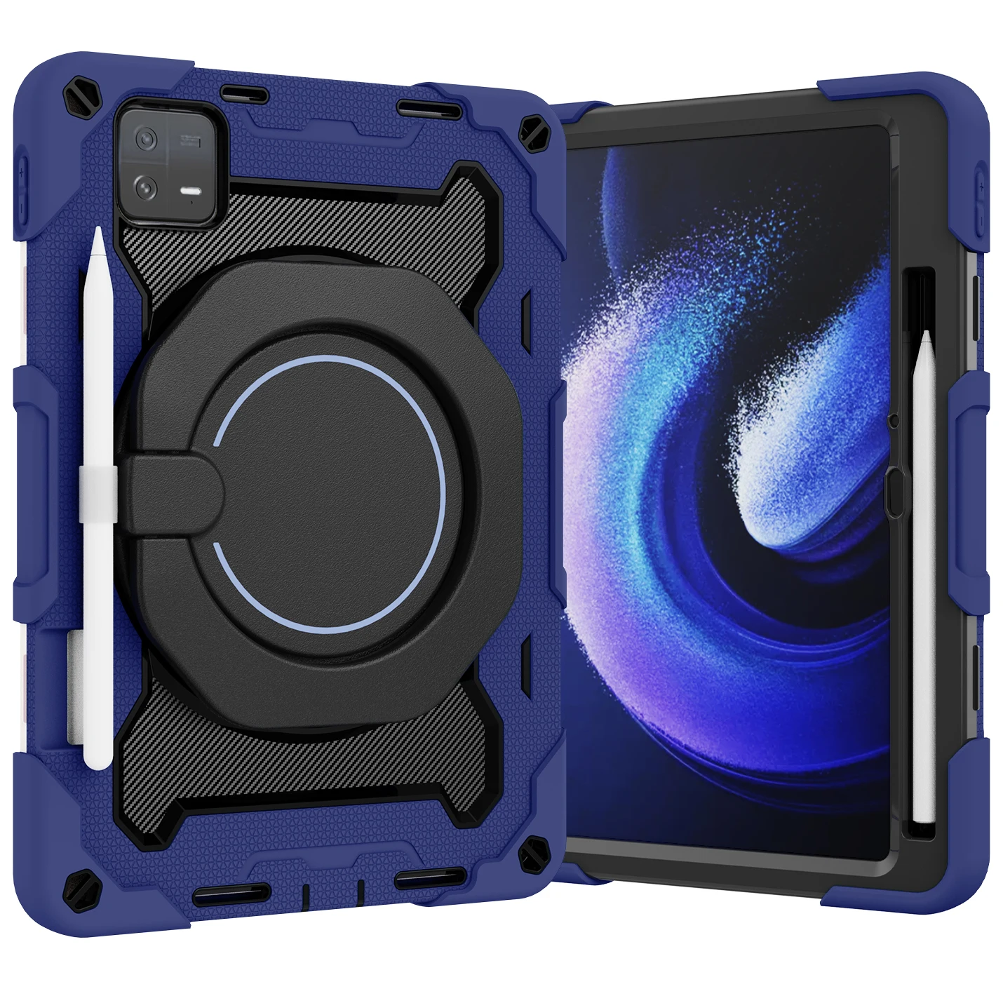 Fodral för Xiaomi Pad 6 11 tums surfplatta Fodral Soft Silica gel Ring Rotate Stand Anti-fall Skyddsskydd för Xiaomi Mi Pad 6 Pro_voghion.com