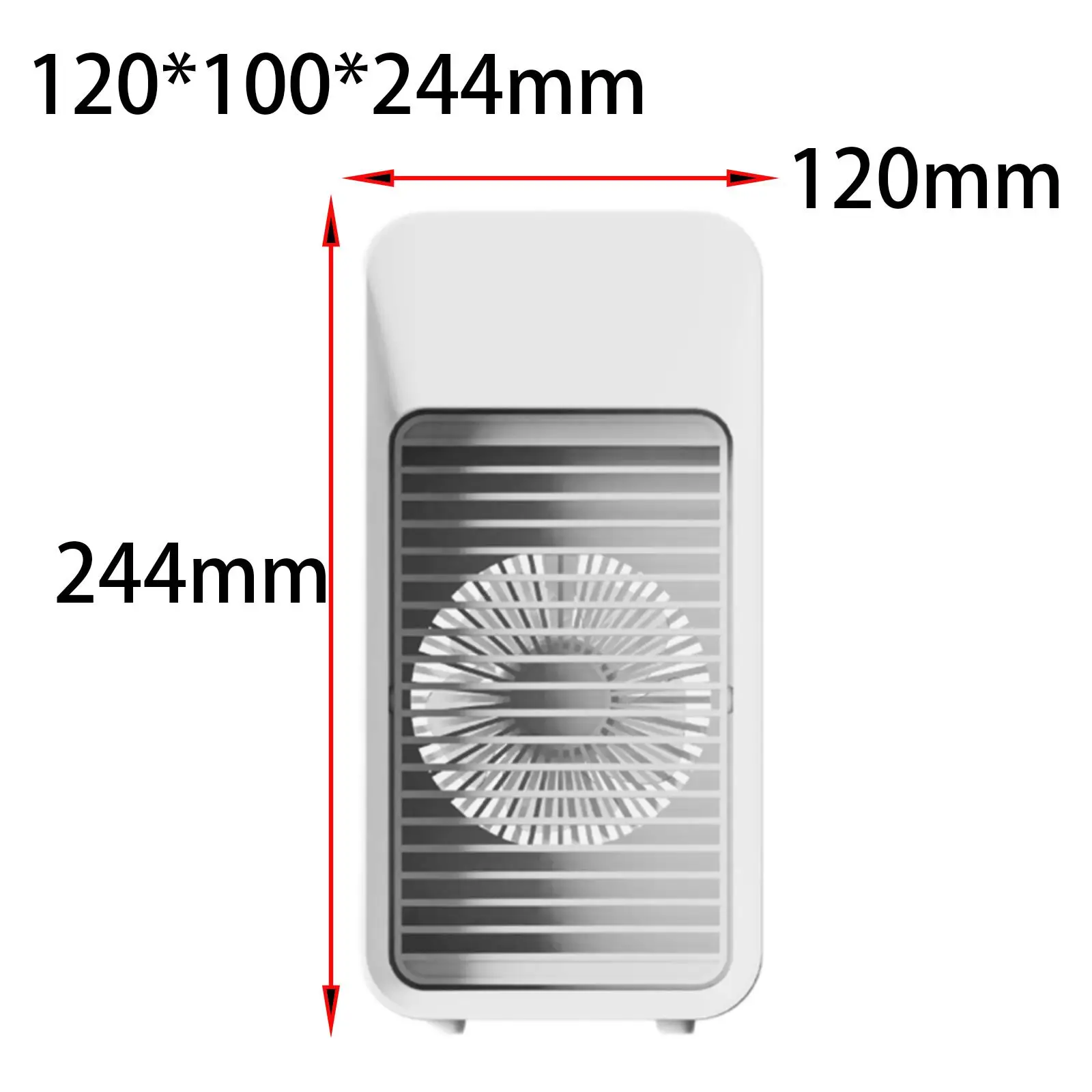 Portable Air Conditioners Fan with Light Quiet Three Speed Adjustment High Performance Mini Air Conditioning Fan for Home Office images - 6