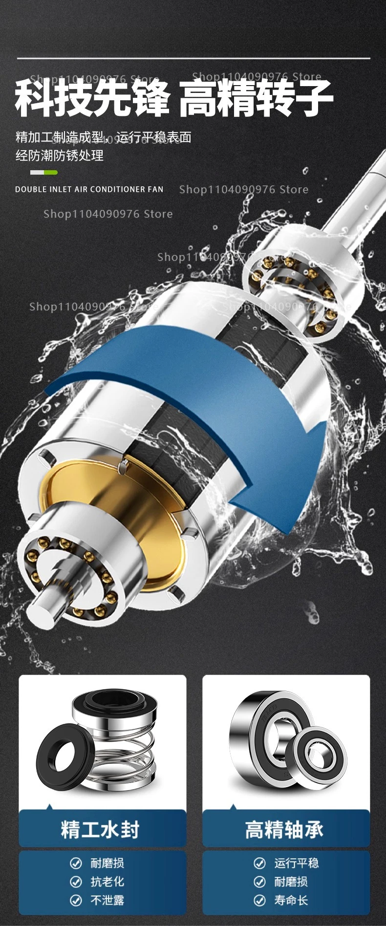 Small single-phase all-copper asynchronous motor 4-pole 750W/1.1/1 5/2.2/3.0/4 K