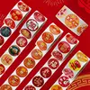 Chinese Style DIY Seal Roll Stickers Adhesive Happy New Year Label Sticker For Envelope Seal Party Favors Holiday Decoration