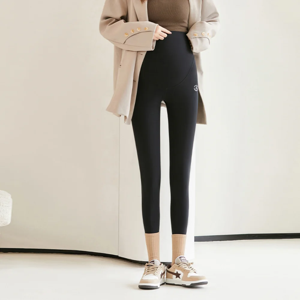 Autumn Winter Casual Maternity Legging Elastic Waist Belly Legging Clothes for Pregnant Women Pregnancy photoshoot Pants Pencil