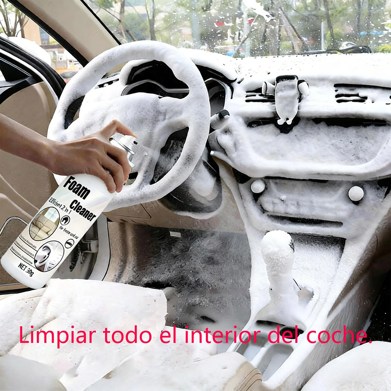 2-in-1 Multi-Purpose Car Interior Foaming Cleaner Spray Car Accessories Anti-Aging Protection car cleaner,car cleaner spray,foam cleaner spray