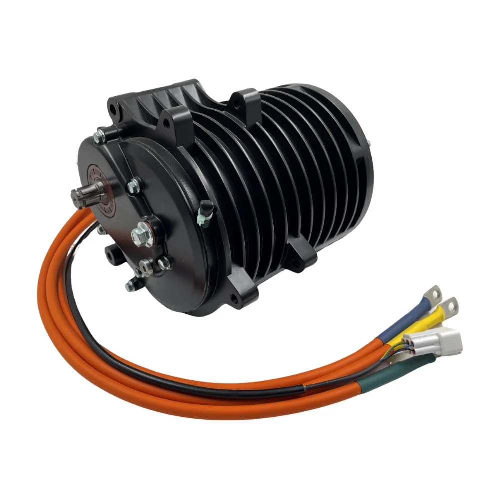 QSMOTOR J138A 70H V3 3000W PMSM Mid-Drive Motor Internal Gears Electric Motorcycle Moped Dirt Bike