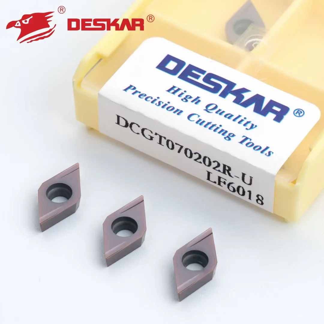 

10PCS DCGT070202R-U DCGT070204L-U DCGT11T302R-U DCGT11T304L-U Hard Alloy Turning Inserts CNC Lathe Cutter Tools Internal Carbide