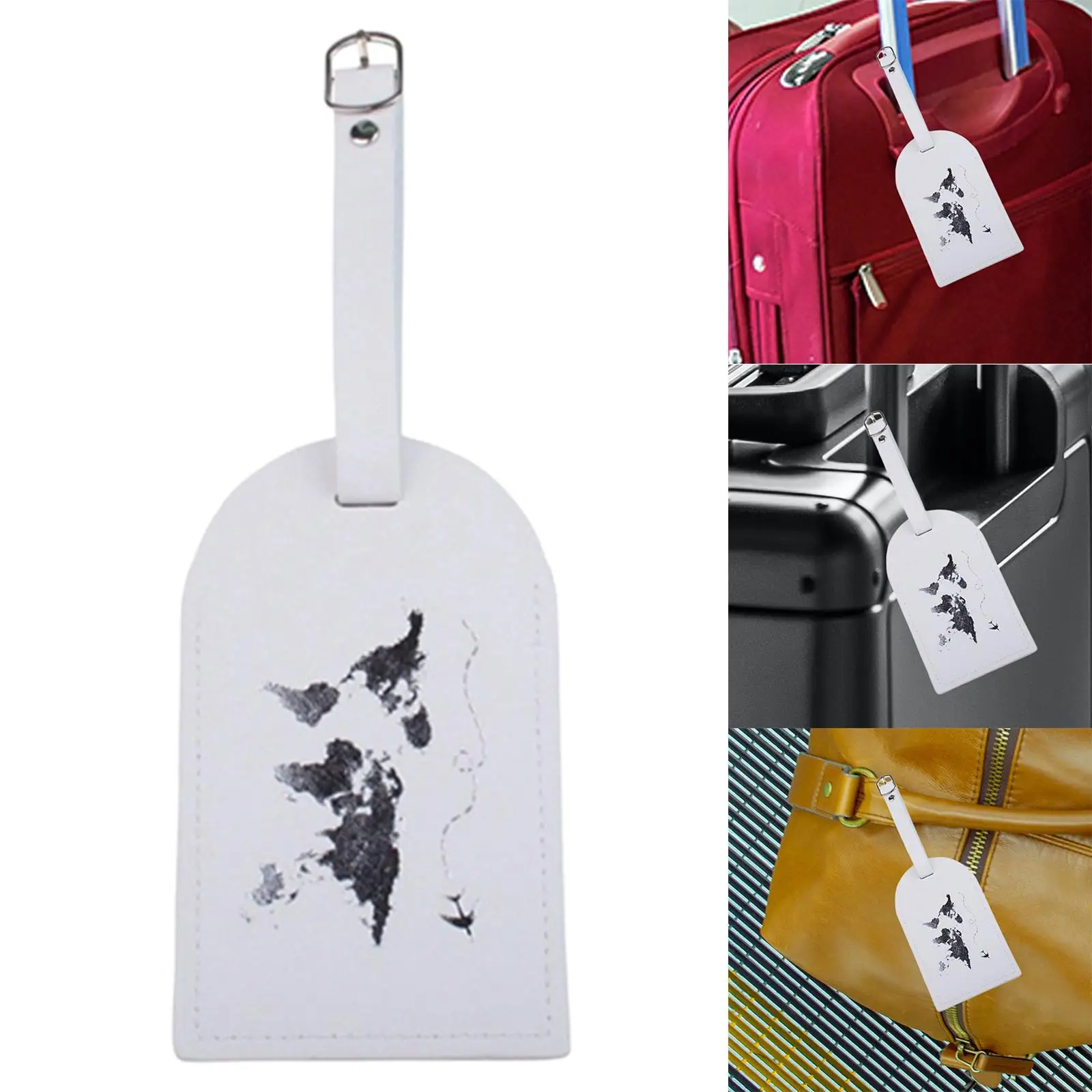 Marble Pattern Leather Luggage Tag Suitcase Tag Name ID Address Holder Travel  Bag Label Baggage Marker Pendant Boarding Tag - AliExpress