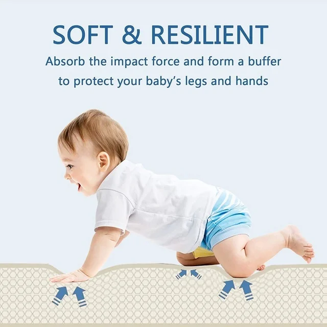 1cm Thick Foldable Floor Baby Play Mats Kids Playmat Crawling Carpet Children Toddler Thermal Rug Game Pad Foam Educational Toys 4
