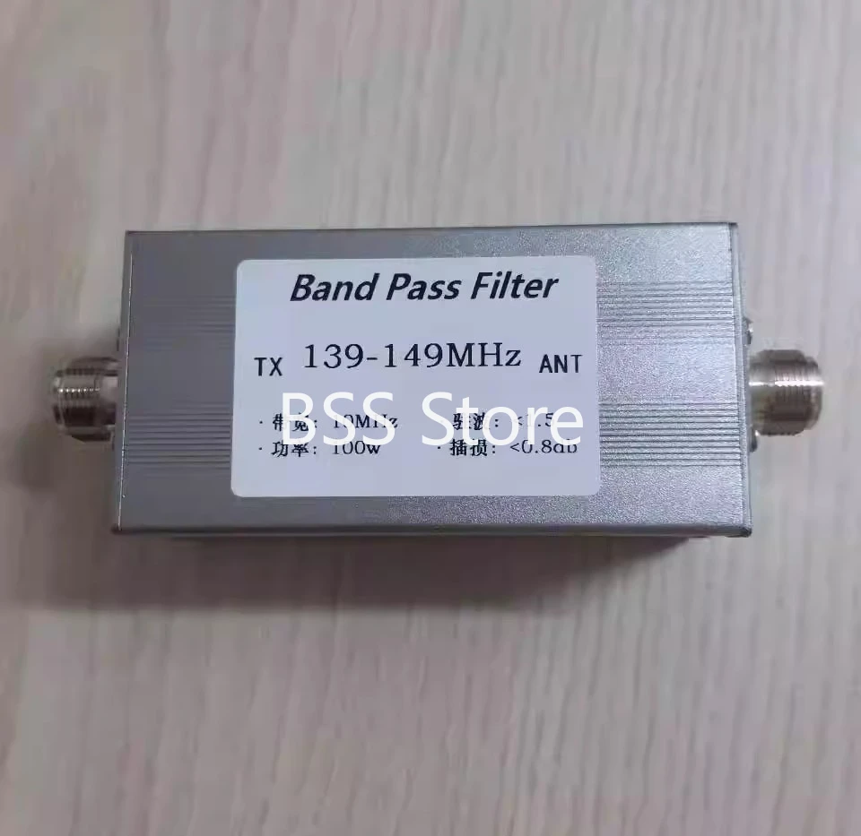 

139-149MHz 100w Band Pass Filter N Female Seat Anti-interference Improve Reception Increase Communication Distance BPF Module