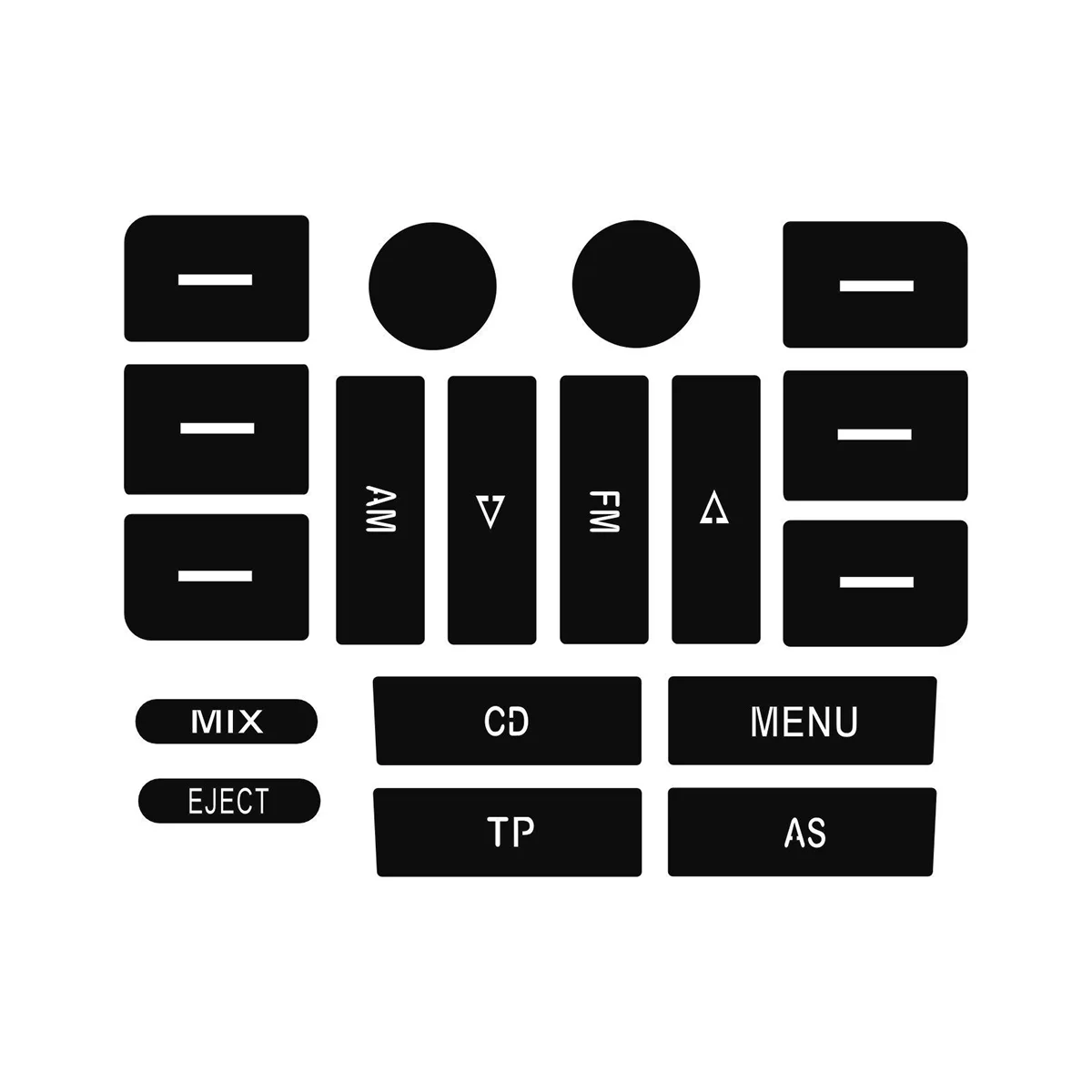 

Автомобильный Кондиционер, климатическая температура, радионабор для ремонта, наклейки, наклейки для VW Golf Mk5 для P at, изношенная кнопка