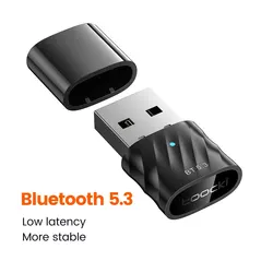 Toocki Bluetooth 5.3 USB Adapter for Wireless Connectivity (Black)
