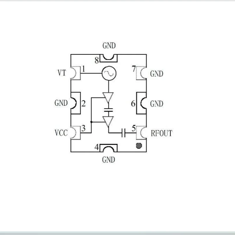 YSGM4608009 9dBm 460-800MHz Voltage Controlled Oscillator VCC（3V ~ 6V）