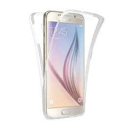 Full Body Protective Transparent Soft TPU Case with 360° Coverage - Samsung S7 (Clear)
