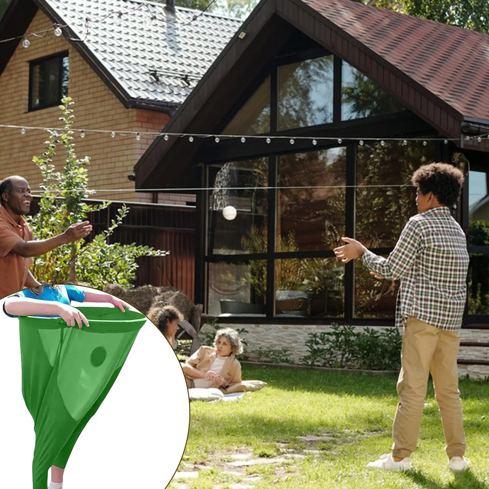 Granny Pants Party Rush Yard Game The Ultimate Backyard Party Game Funny Games Parent Child Pitching Game Props Toys with balls