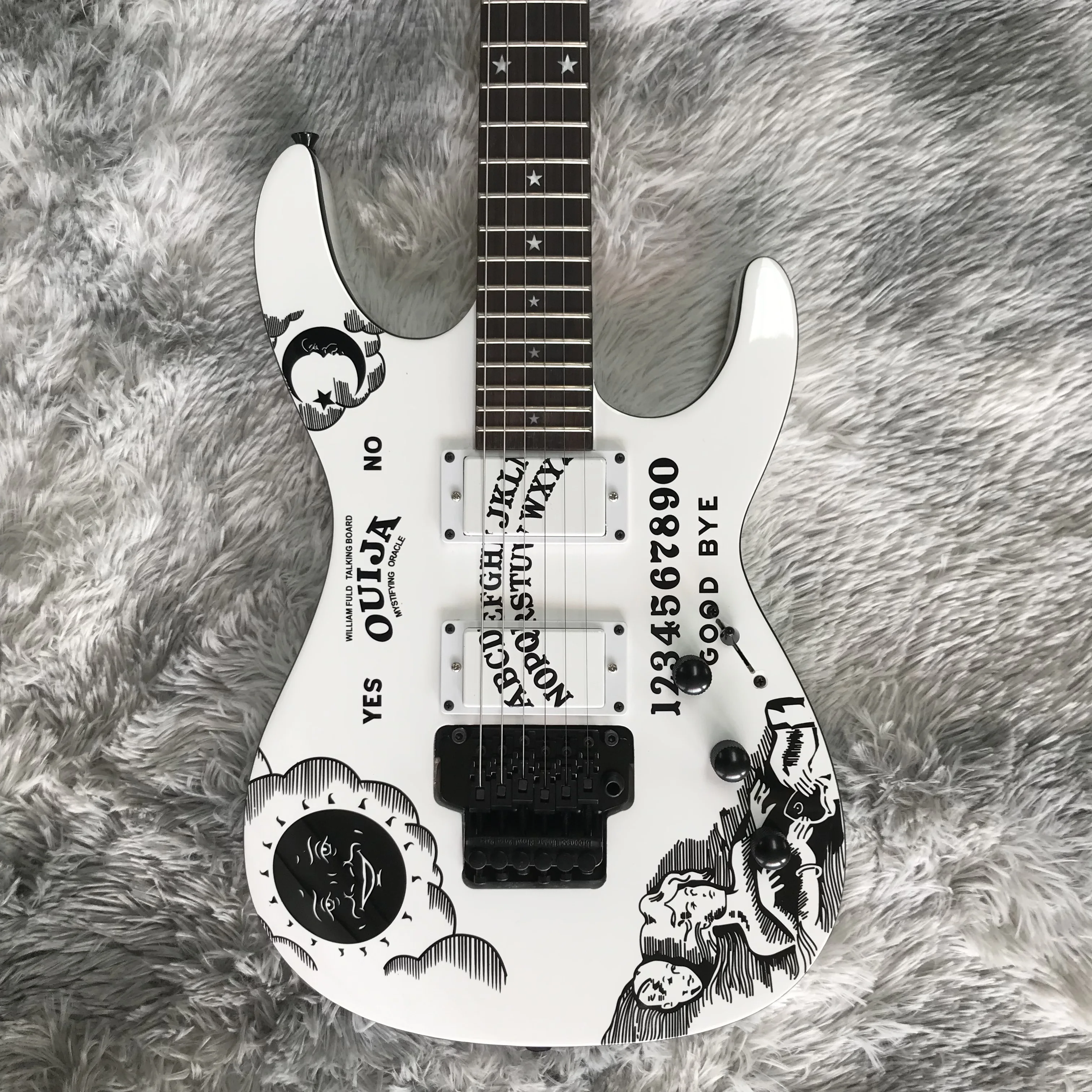 Классическая электрогитара moon ans stars 2021 популярная в этом году floyd rose bridge