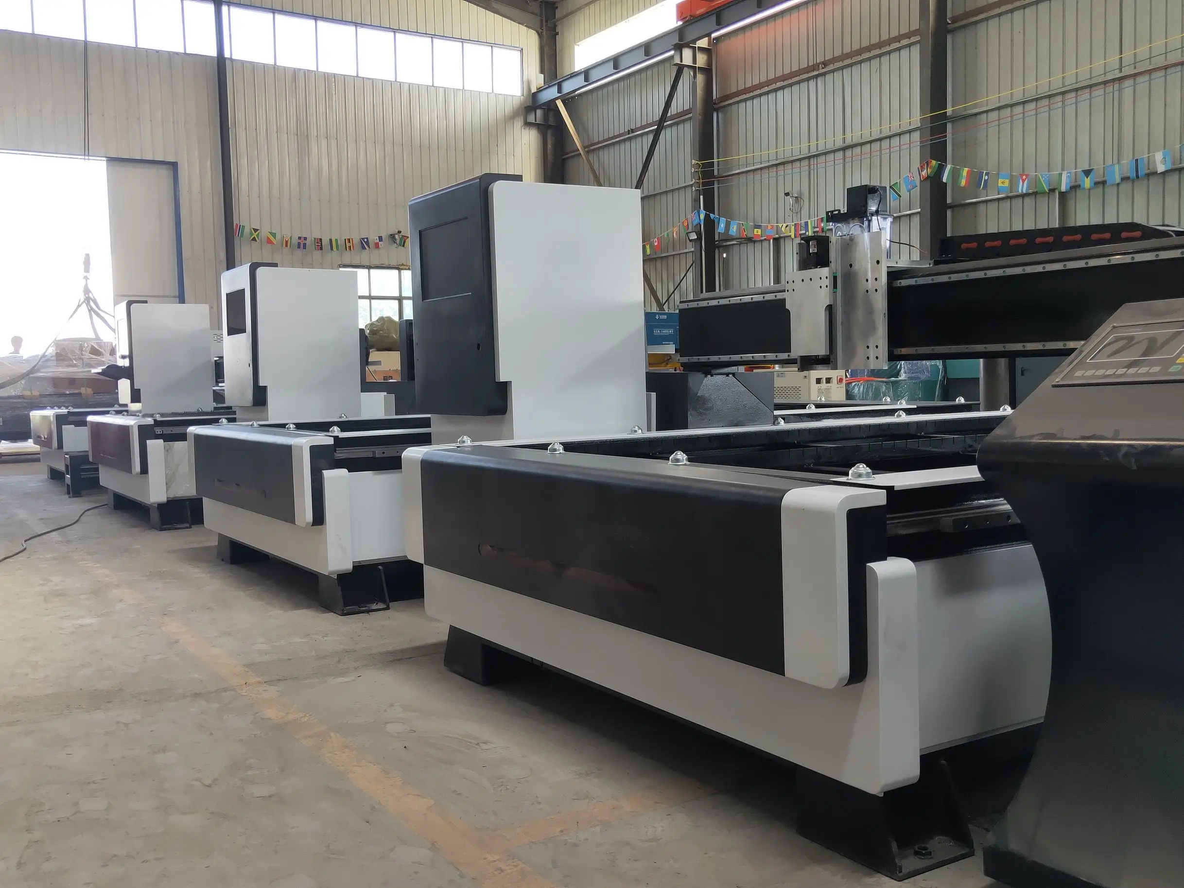 New design plasma and fiber two heads machine for cutting metal from 0.2-40mm with good price 5