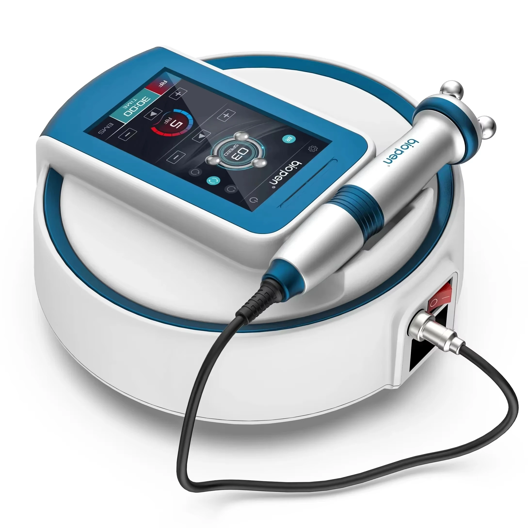 5 Level RF Facial Lifting Micro-current Anti-aging Beauty Device LED Blue Light Skincare 360 Degree Rotary Massager T6