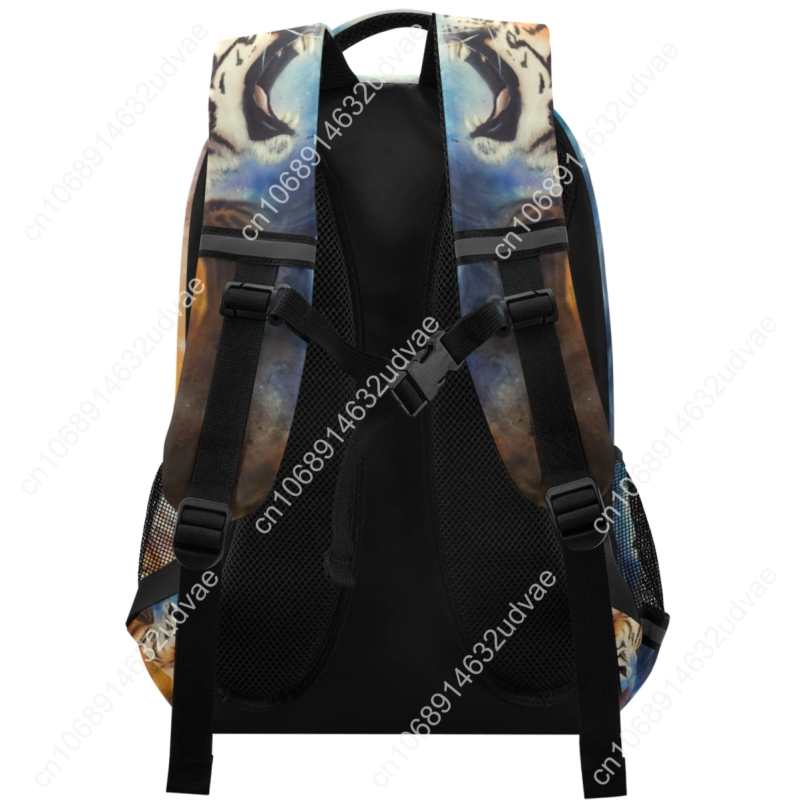 2021 Tiger Skin Print School Backpack For Teenagers Boy Large Capacity School Bags Reflective Strip Laptop Backpacks Mochila