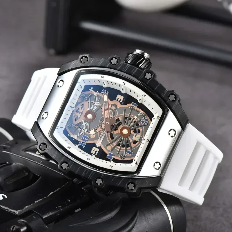 

2024 New top Two-colour Personalized Unisex Watch RM 21-01 Multi-function Automatic Quartz Movement Luxury Brand