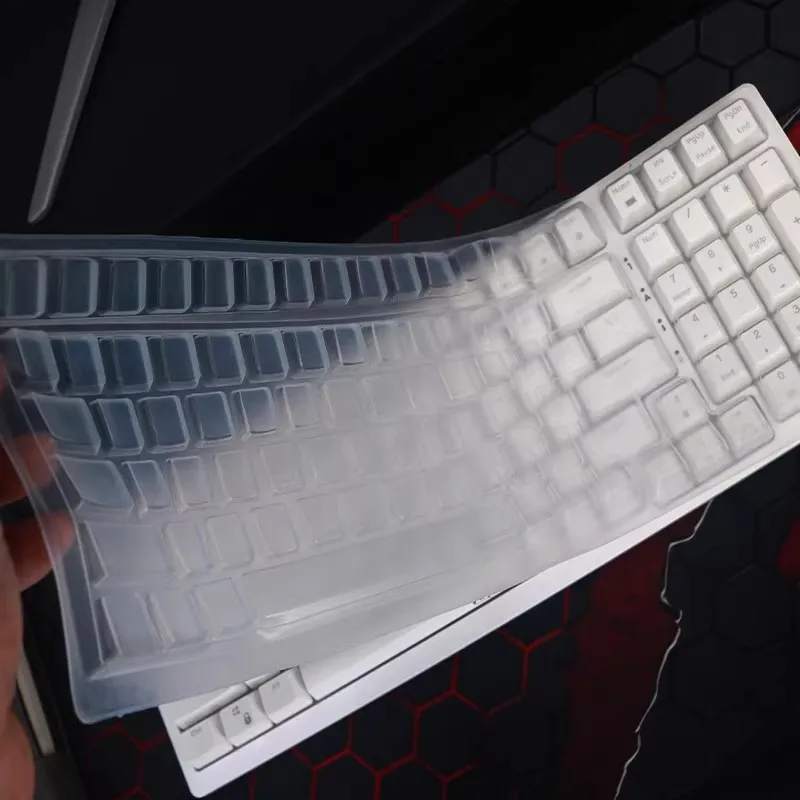 RK98 R98 기계식 무선 블루투스 게임용 키보드 데스크탑 PC 용 세척 가능한 실리콘 키보드 커버 스킨 프로텍터